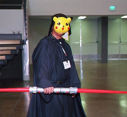 pikachu and darth maul (pokemon and 1 more)