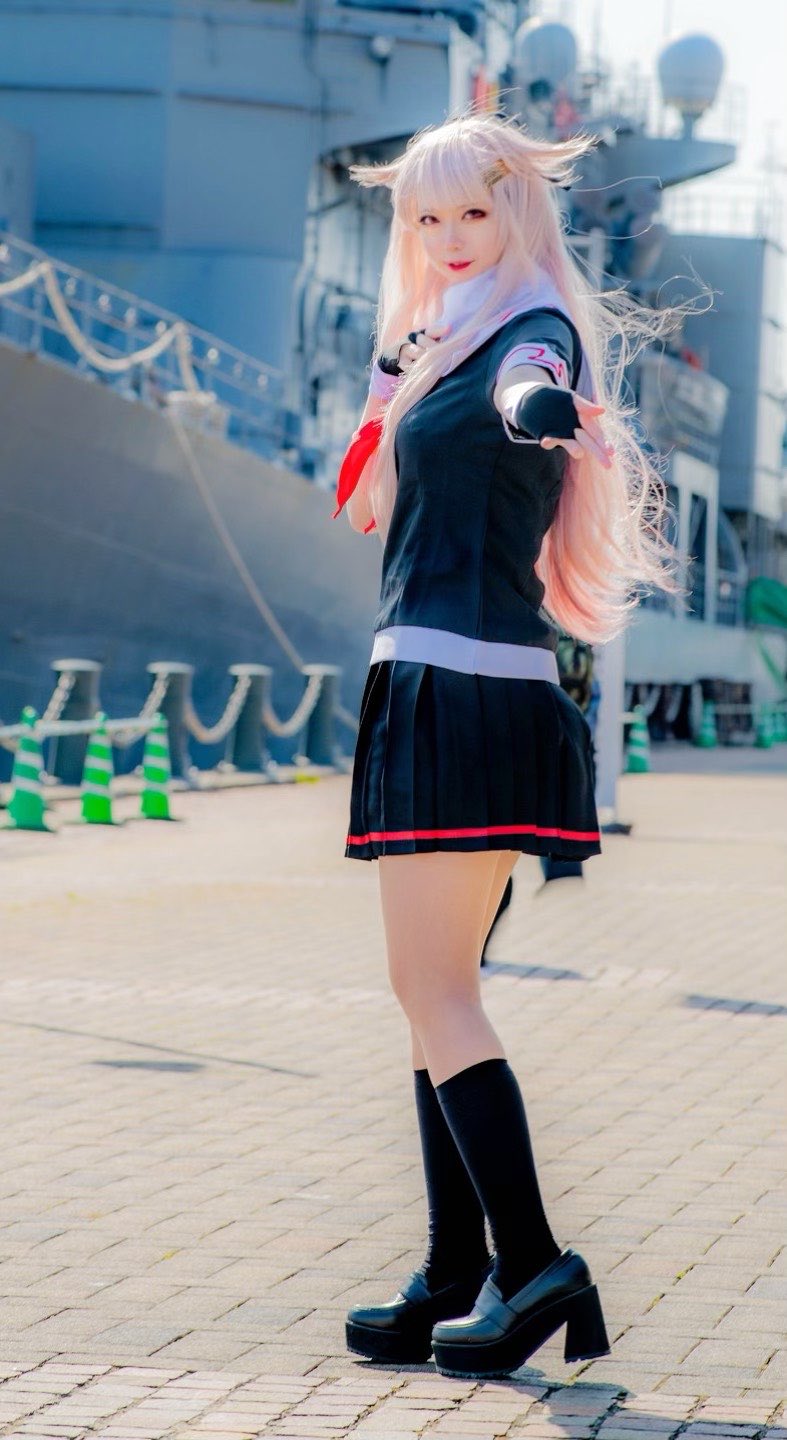 yuudachi and yuudachi kai ni (kantai collection) by satou_yukino