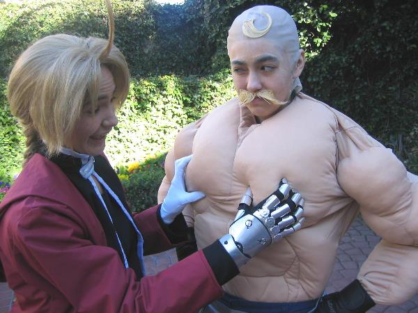 edward elric and alex louis armstrong (fullmetal alchemist)