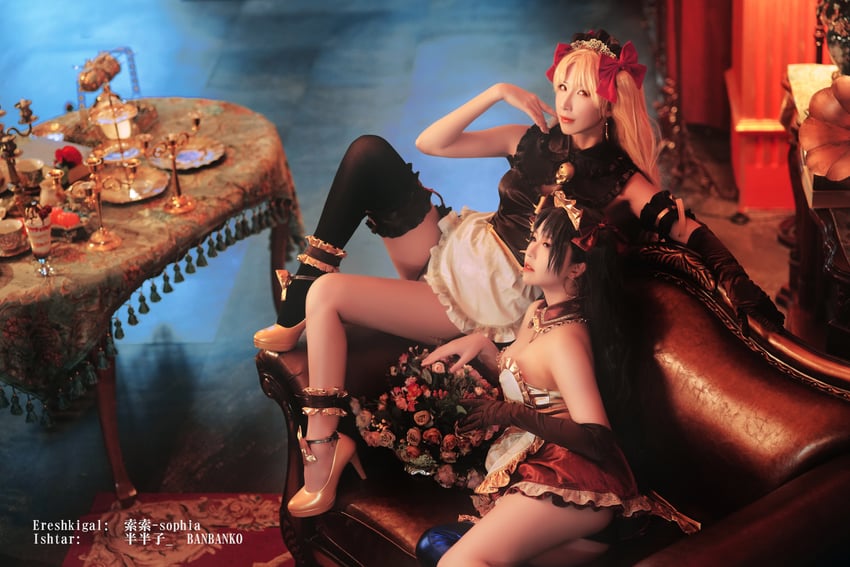 ishtar and ereshkigal (fate and 1 more) by banbanko and sophia_kotokoyo