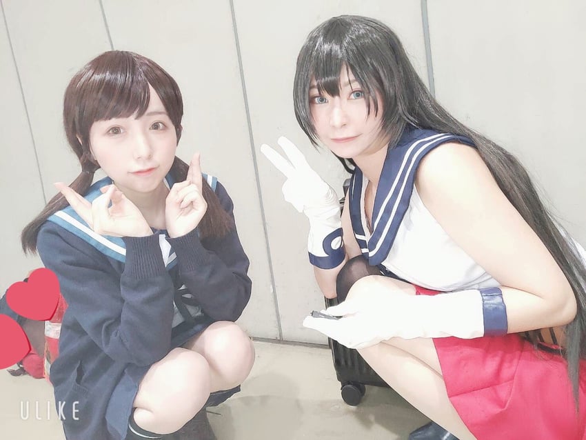 shirayuki and agano (kantai collection) by ko_keshi_girl and tunatanaka