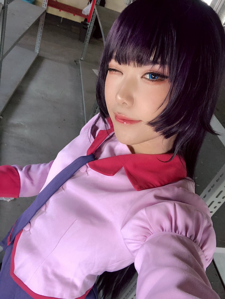 senjougahara hitagi (monogatari and 1 more) by ymnnkn_okura