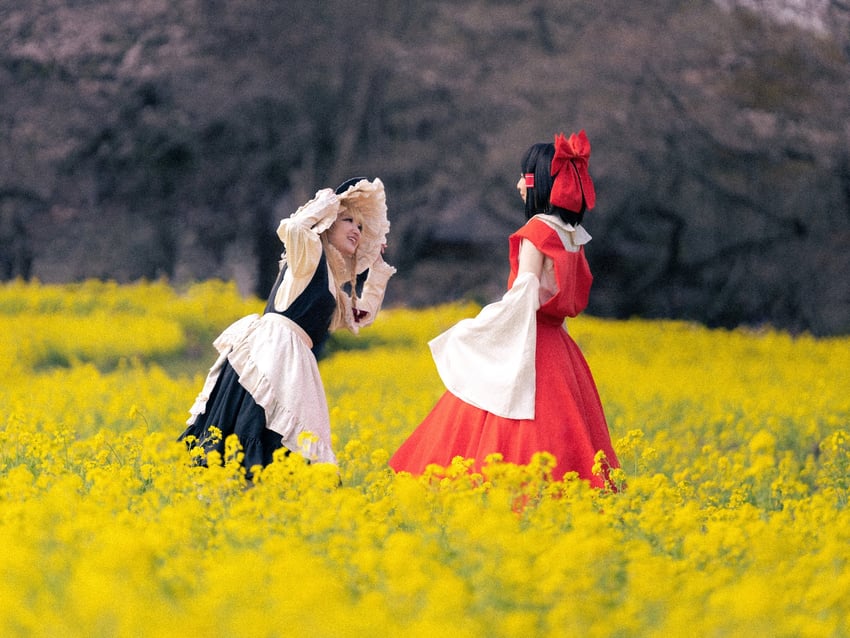 hakurei reimu and kirisame marisa (touhou) by kohina39_cos
