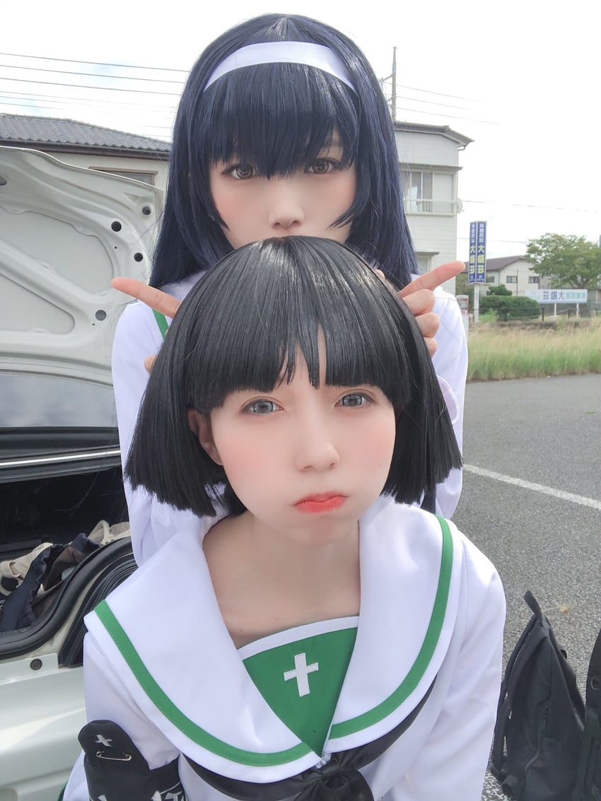 sono midoriko and reizei mako (girls und panzer) by ko_keshi_girl and tochi_pikonome