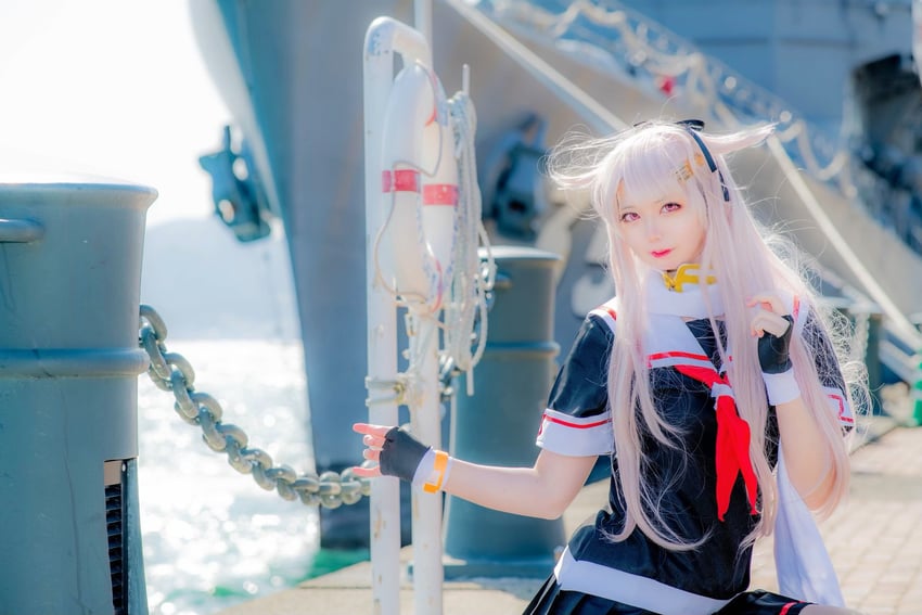 yuudachi and yuudachi kai ni (kantai collection) by satou_yukino