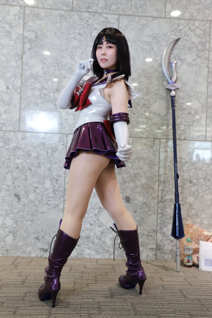 tomoe hotaru and sailor saturn (bishoujo senshi sailor moon) by toyo-sama