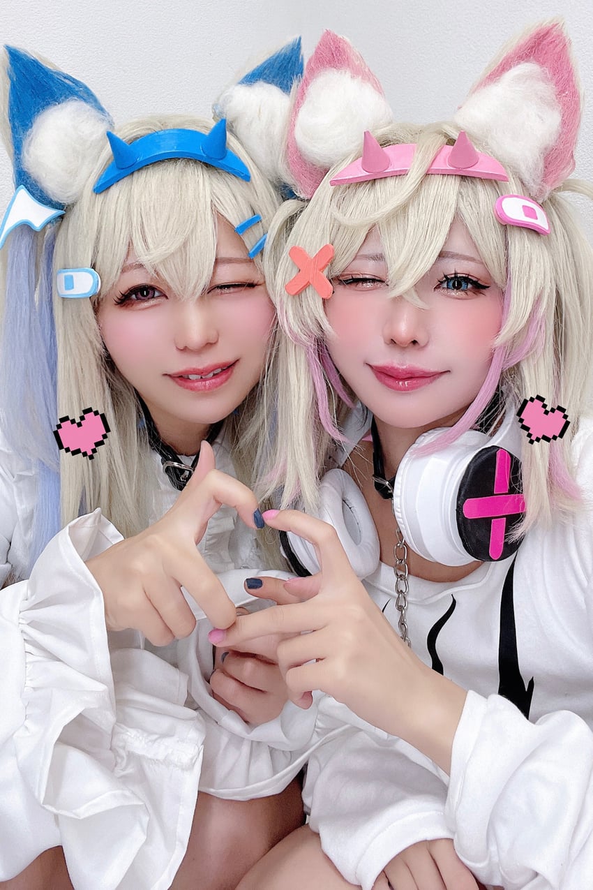 mococo abyssgard and fuwawa abyssgard (hololive and 1 more) by 411makura and 41futon