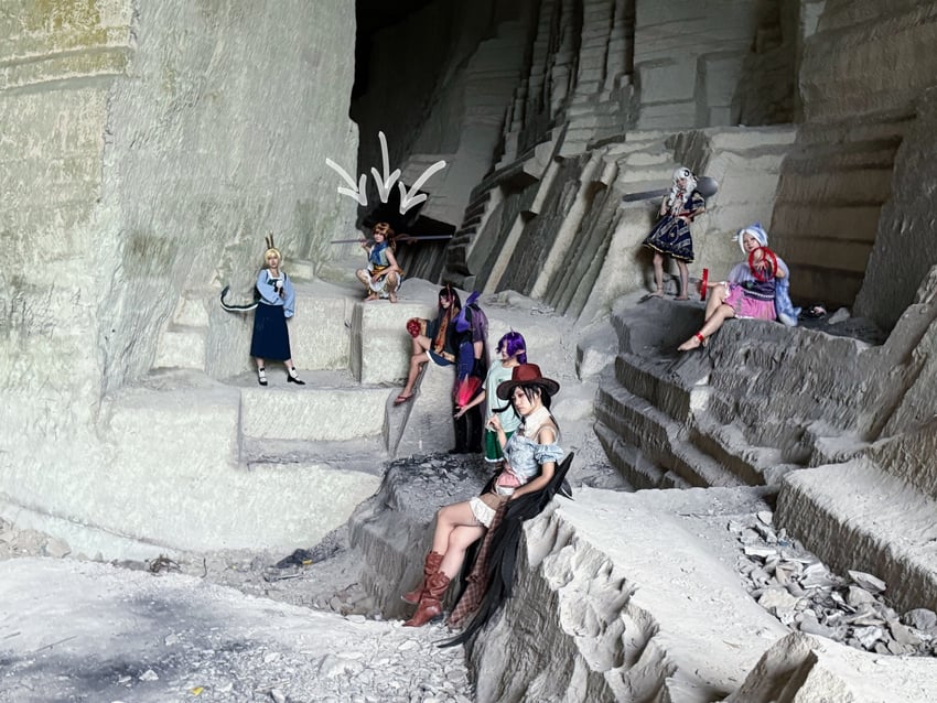 toutetsu yuuma, kicchou yachie, nippaku zanmu, yomotsu hisami, mitsugashira enoko, and 3 more (touhou and 1 more) by ysu2211