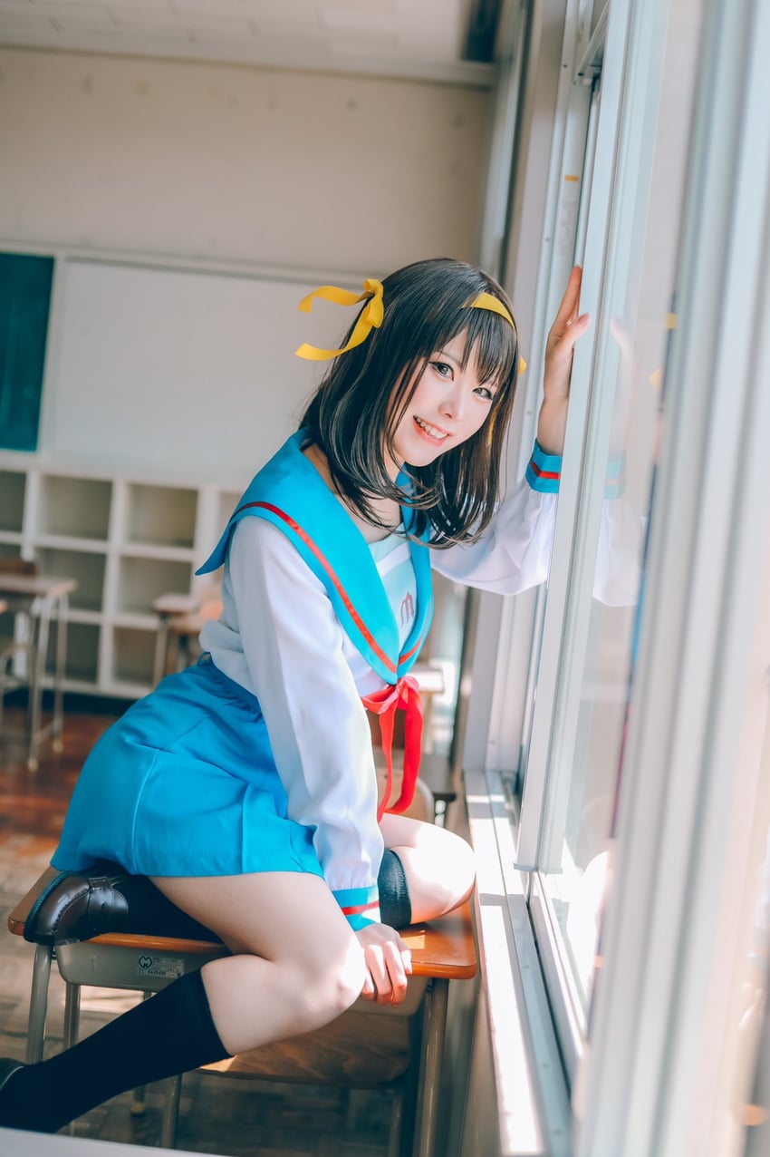 suzumiya haruhi (suzumiya haruhi no yuuutsu) by ymnnkn_okura