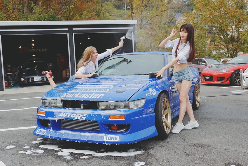 sayuki and satou mako (initial d) by mayamelo5 and yuki_(bigbong)