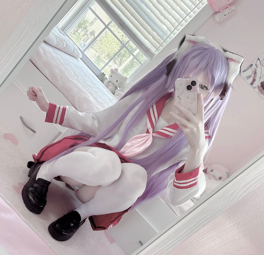 hiiragi kagami, my melody, and hello kitty (lucky star and 1 more) by leeninsm