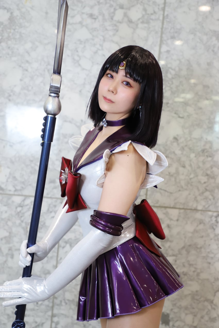 tomoe hotaru and sailor saturn (bishoujo senshi sailor moon) by toyo-sama
