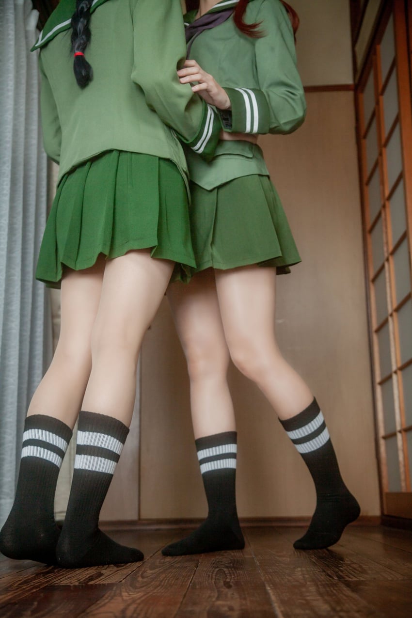 ooi and kitakami (kantai collection) by tochi_pikonome and tohko