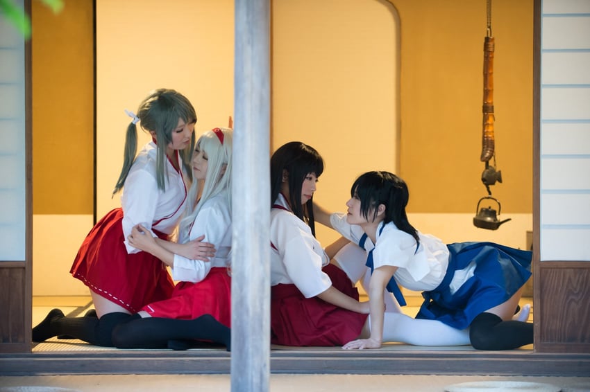 kaga, akagi, zuikaku, and shoukaku (kantai collection) by litonagi_(photographer), marie_morinaga3, sumire_maru, suzuharuna, and tooboe