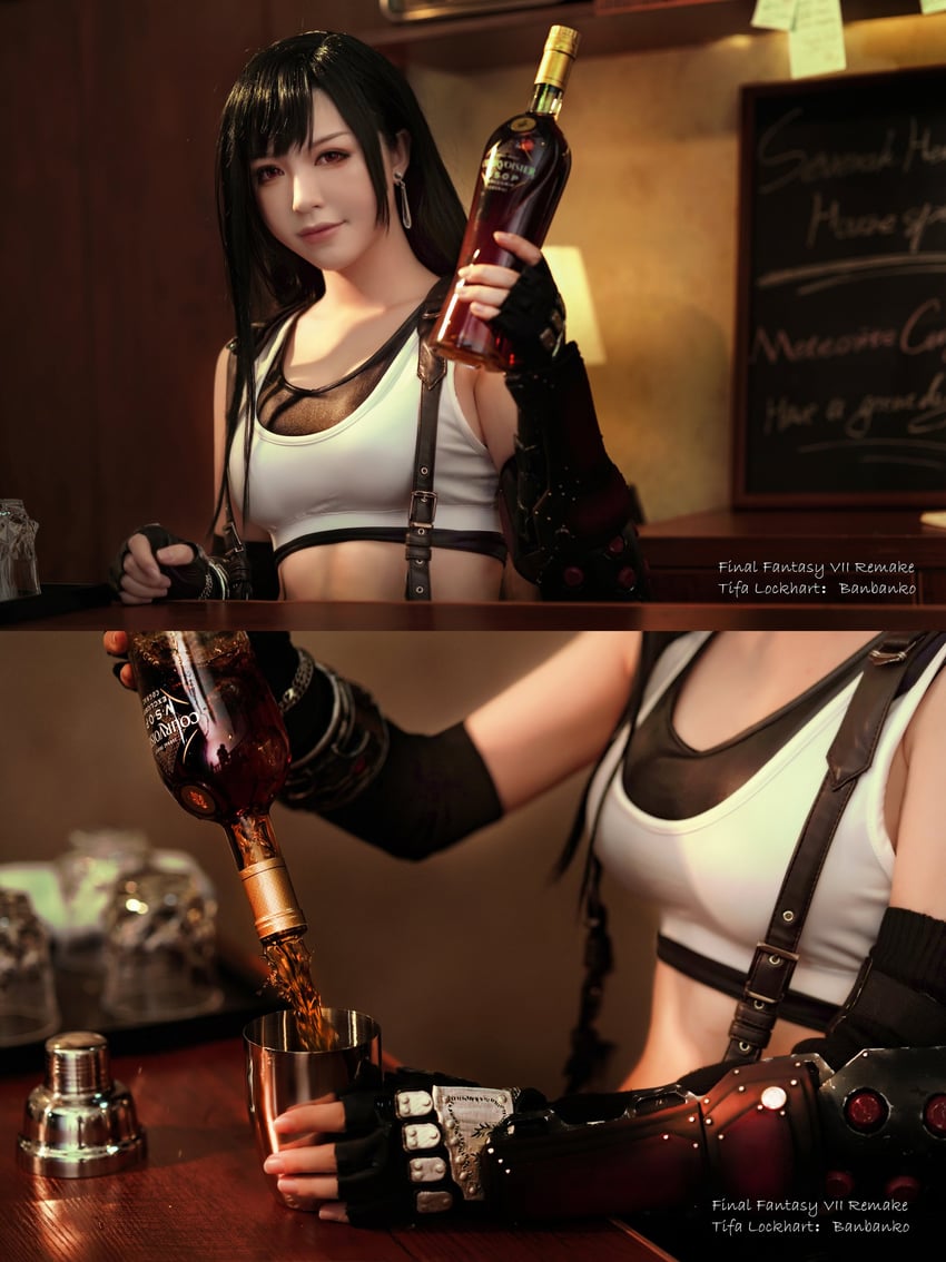 tifa lockhart (final fantasy and 2 more) by banbanko