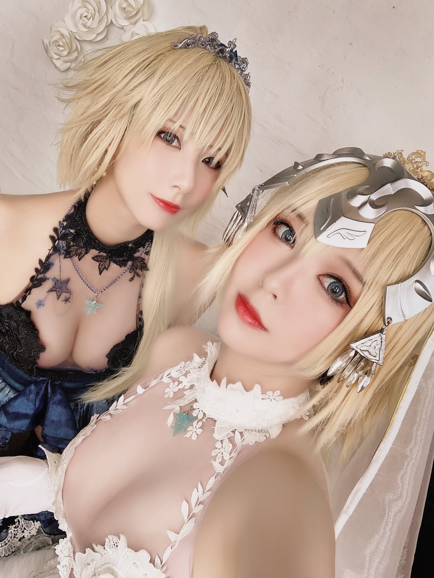 jeanne d'arc (fate and 1 more) by banbanko and sophia_kotokoyo