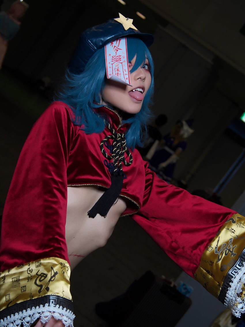 miyako yoshika (touhou) by kamizuki_m_(photographer) and uzu_(xxuzu97xx)