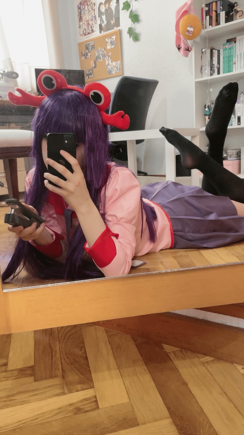 senjougahara hitagi (monogatari and 1 more) by jokerkebab