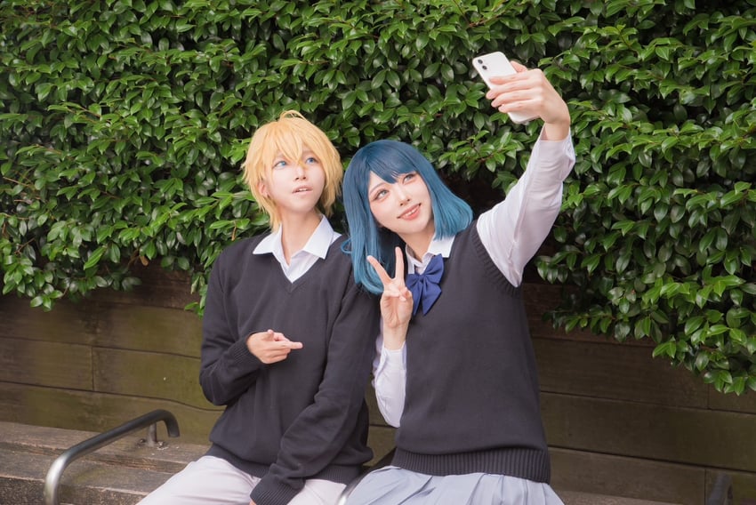 kurokawa akane and hoshino aquamarine (oshi no ko) by ichihashi_(184ram) and mam_1582