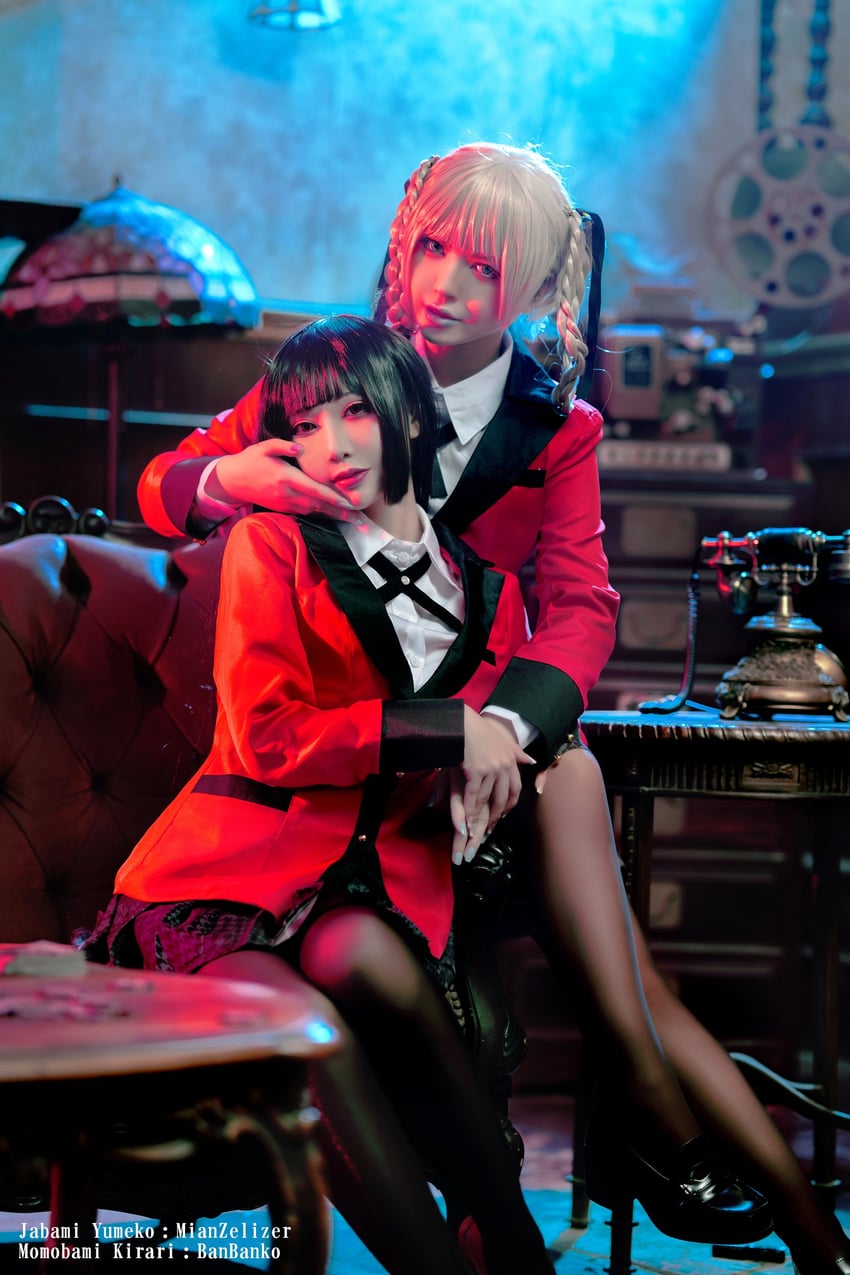 jabami yumeko and momobami kirari (kakegurui) by banbanko and mianzelizer