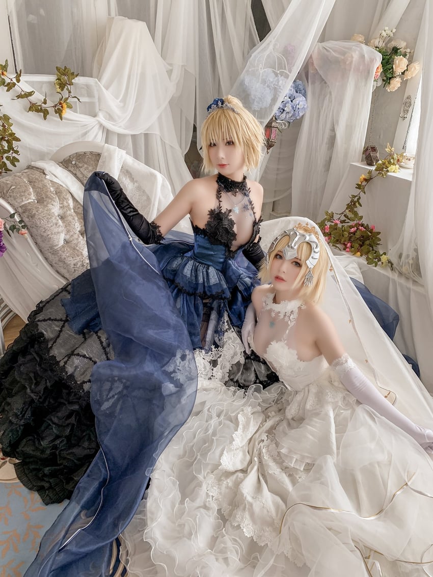 jeanne d'arc (fate and 1 more) by banbanko and sophia_kotokoyo