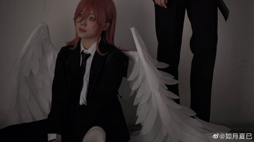 angel devil and hayakawa aki (chainsaw man) by jiqingjiu and kisaragi_natsumi