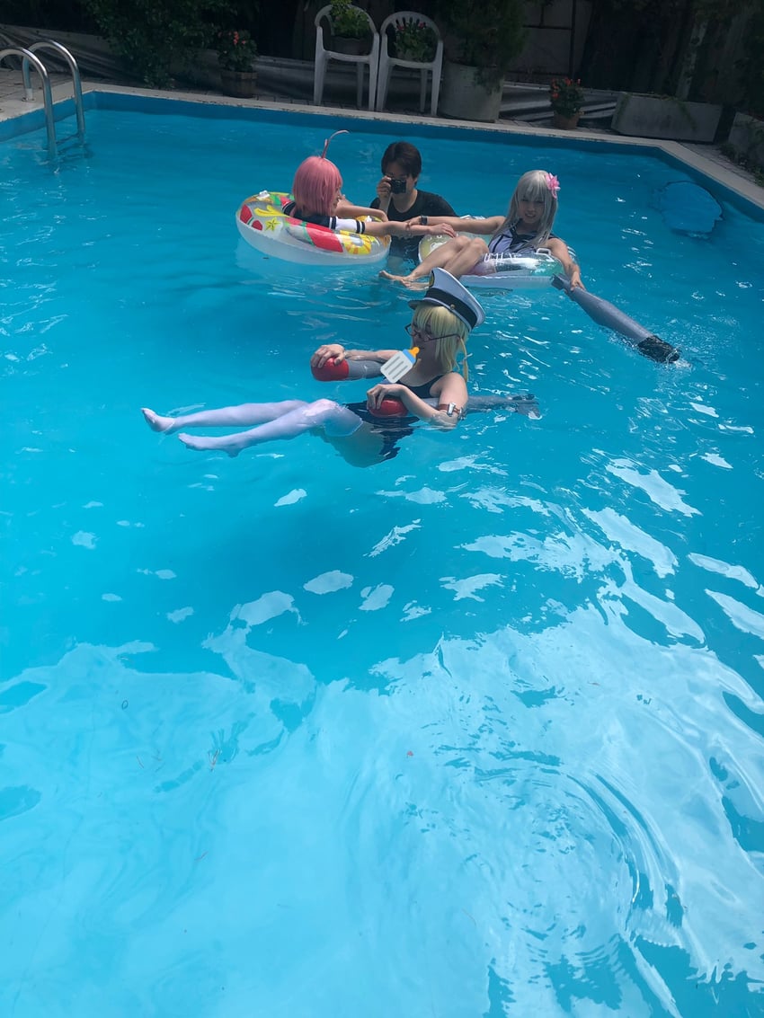 i-58, ro-500, and i-8 (kantai collection) by esucos, ko_keshi_girl, litonagi_(photographer), mizuna, and tochi_pikonome