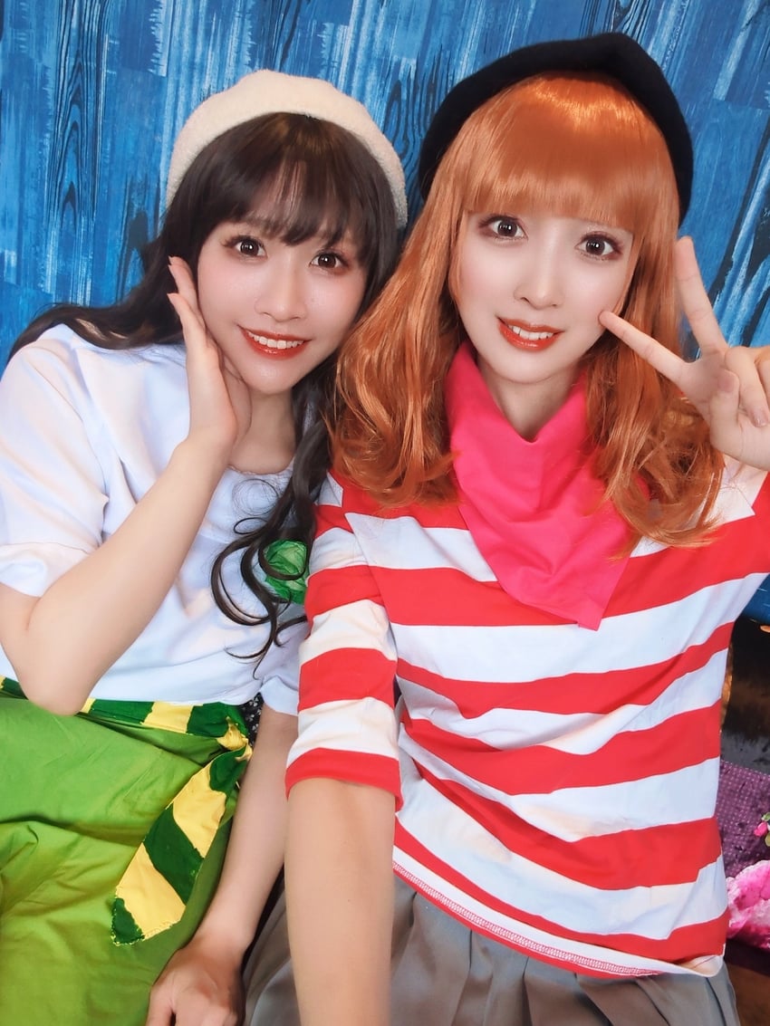 sanae-chan and rie-chan (bemani and 1 more) by chovisan