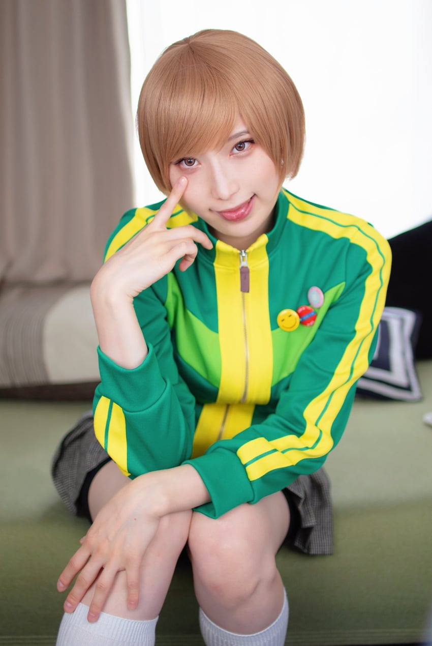 satonaka chie (persona and 1 more) by yushiko