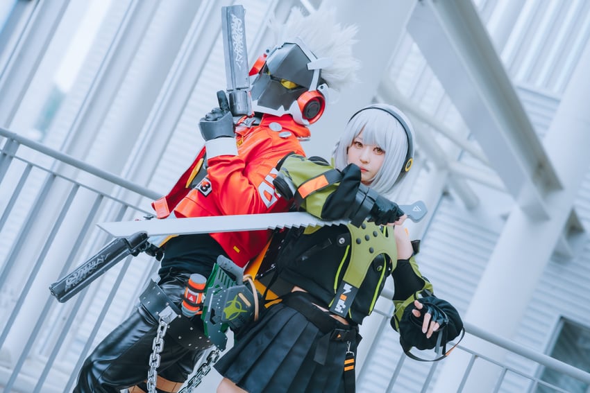 anby demara and billy kid (zenless zone zero) by echo_11 and yatiphoto