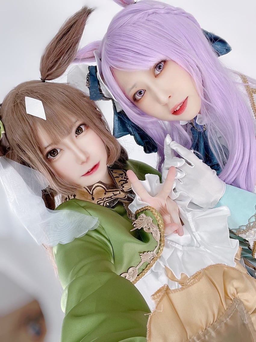 mejiro mcqueen and satono diamond (umamusume) by echo_11 and satou_yukino