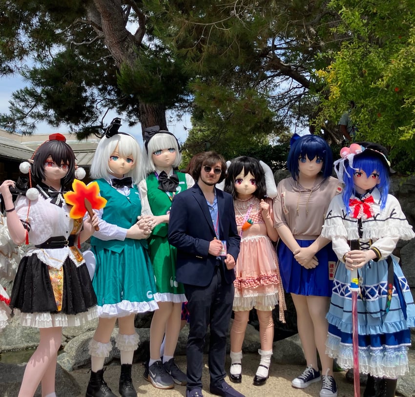 konpaku youmu, shameimaru aya, inaba tewi, hinanawi tenshi, and yorigami shion (touhou) by alicefarlette, ironiamarisa, kronington_(artist), lucelia_kig, mocha_kig, rururore, shizut0y0, and takara_kig