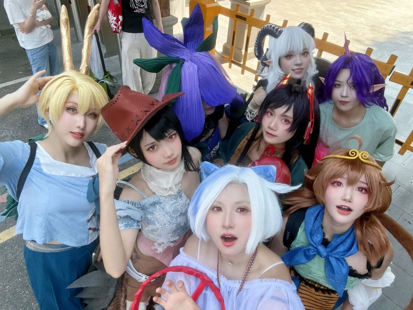 toutetsu yuuma, kicchou yachie, nippaku zanmu, yomotsu hisami, mitsugashira enoko, and 3 more (touhou) by ysu2211