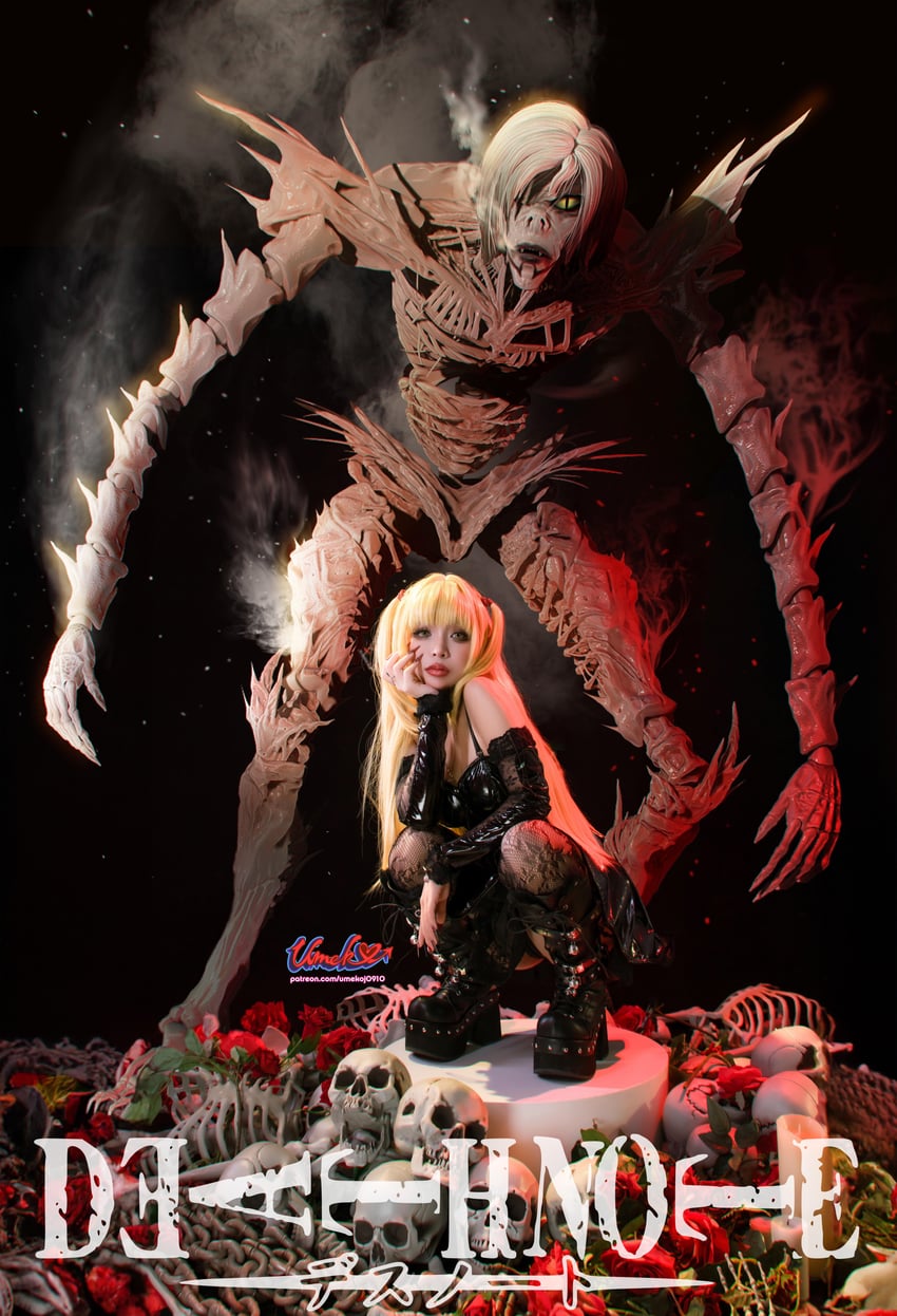 amane misa and rem (death note) by umeko_j