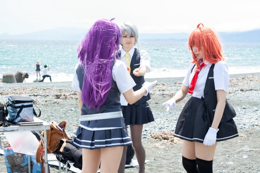 hagikaze, nowaki, maikaze, and arashi (kantai collection) by kana_(o_kana614), kciliegio, litonagi_(photographer), suzuharuna, and tooboe