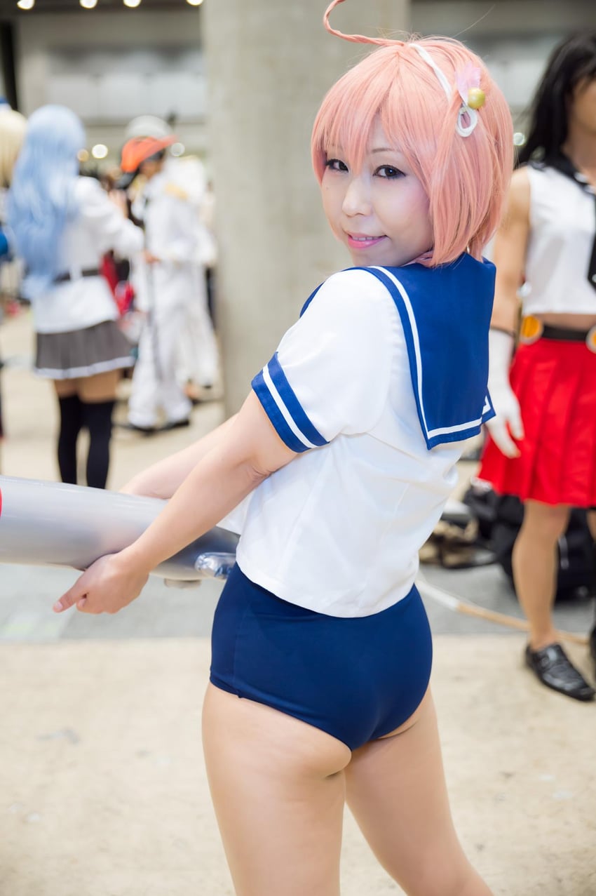 i-58, agano, hibiki, and verniy (kantai collection) by litonagi_(photographer) and shiba_(cosplayer)