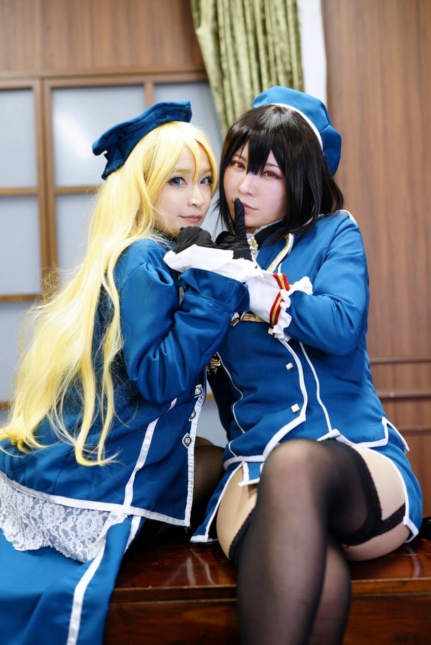 takao and atago (kantai collection) by nagisa_kaichou and tunatanaka