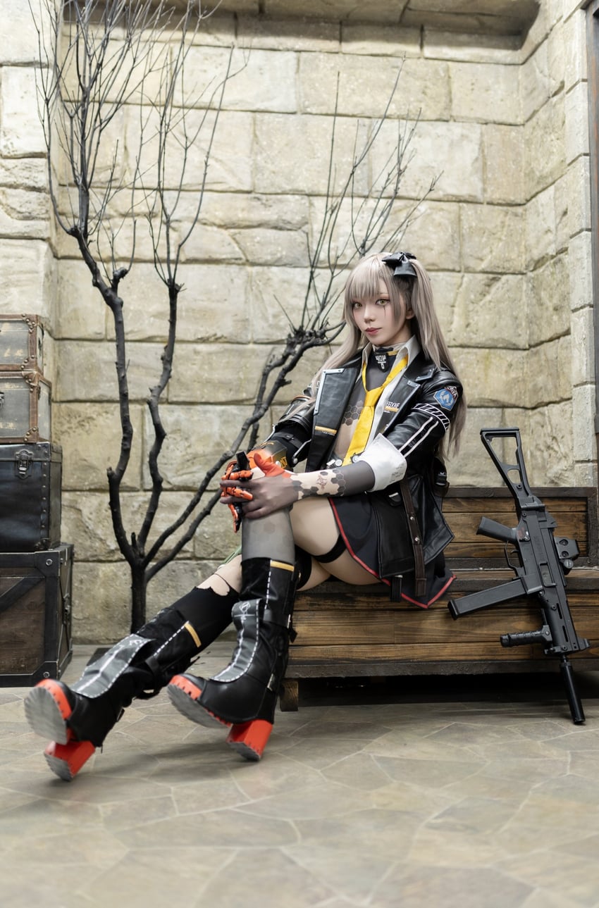 ump45 and leva (girls' frontline and 1 more) by ya_nagi_nagiko