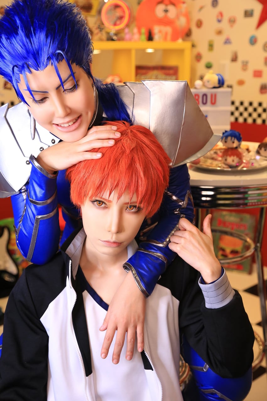 cu chulainn and emiya shirou (fate and 1 more) by noshinoxxx and sachisuke