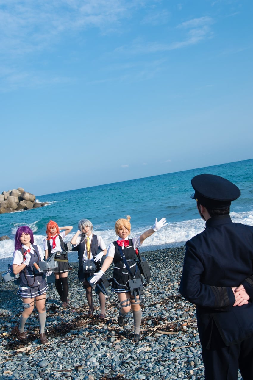 hagikaze, nowaki, maikaze, arashi, and admiral (kantai collection) by hassy_(6thsense), kana_(o_kana614), kciliegio, litonagi_(photographer), suzuharuna, and tooboe