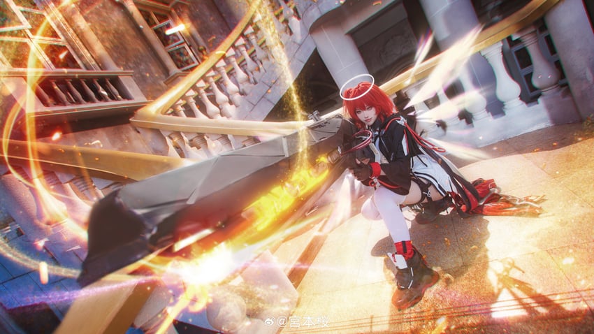 exusiai the new covenant and exusiai (arknights) by miyamoto_sakura