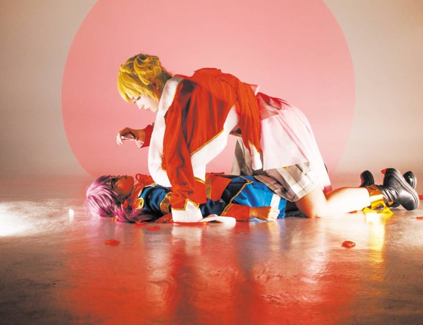 daiba nana and hoshimi junna (shoujo kageki revue starlight) by feng_qiyi_xiangsi. and you_yi_yun_jie