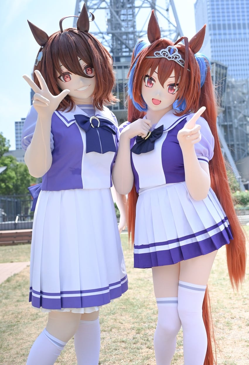 agnes tachyon and daiwa scarlet (umamusume) by ahri_nim and kurosunagi