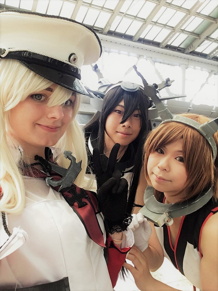 graf zeppelin, nagato, and mutsu (kantai collection) by dogonalogcosplay