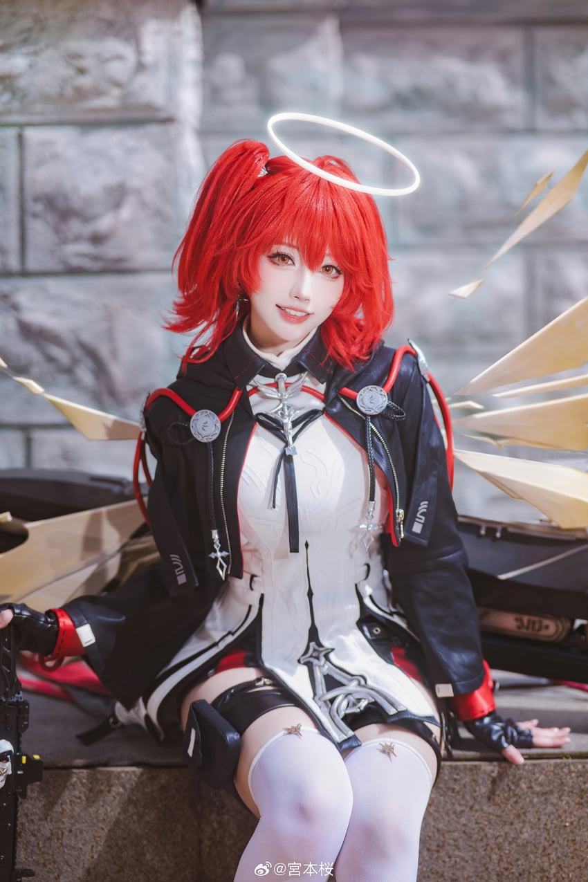 exusiai the new covenant and exusiai (arknights) by miyamoto_sakura