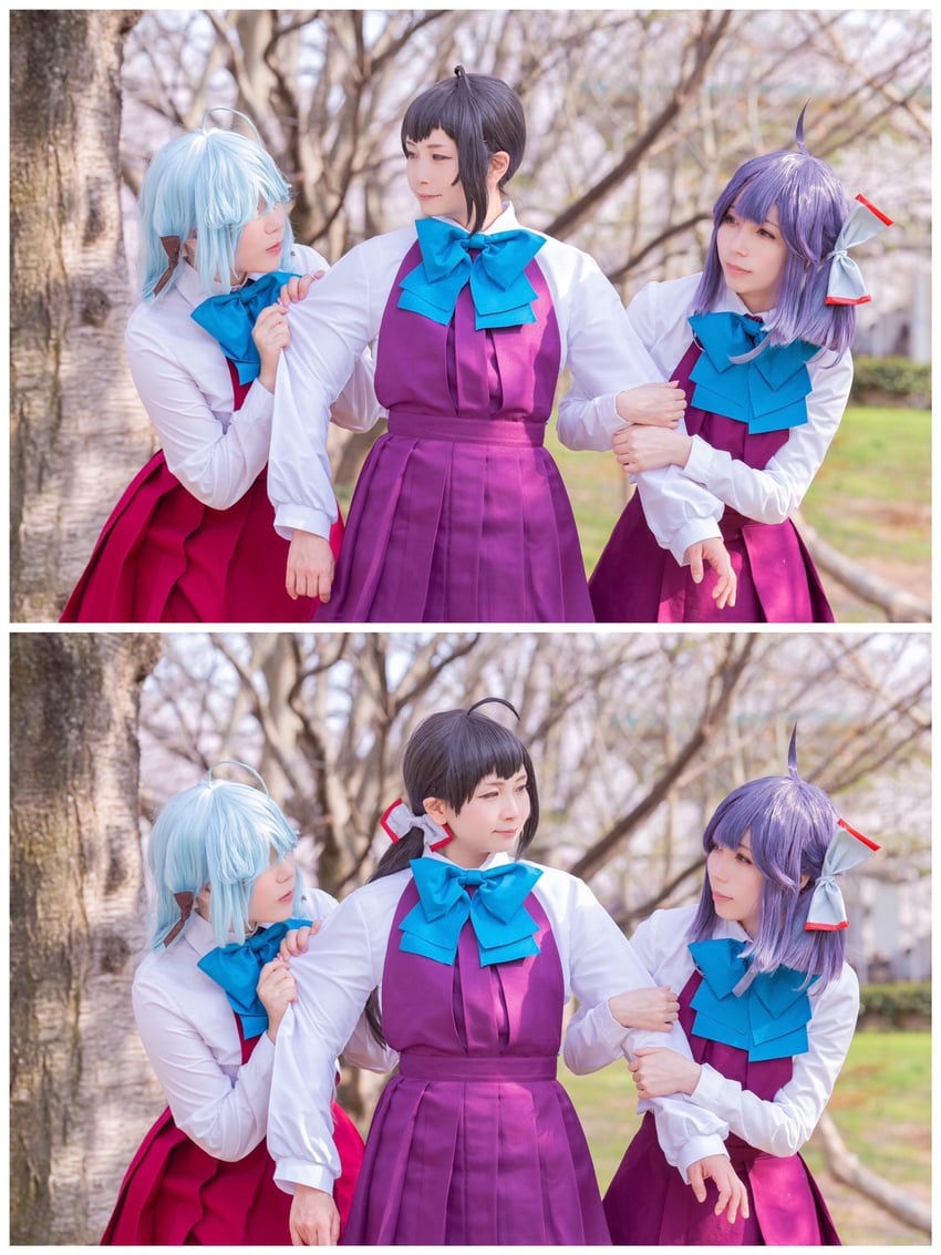 hayanami, fujinami, and hamanami (kantai collection) by arisa_abee, hayashi_rice4, and ko_keshi_girl