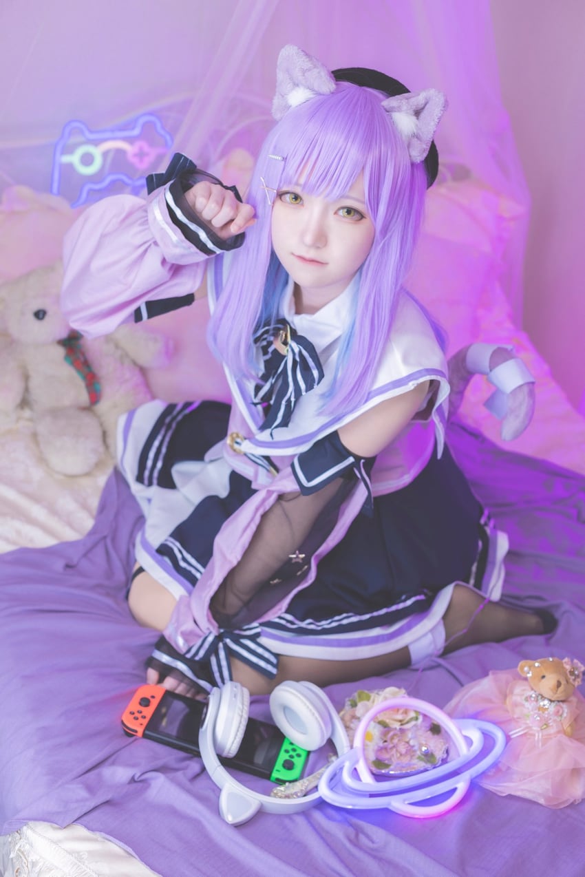 shinomiya runa (vspo!) by blackcrowcar_(photographer) and shikibu_(snow_sayu)