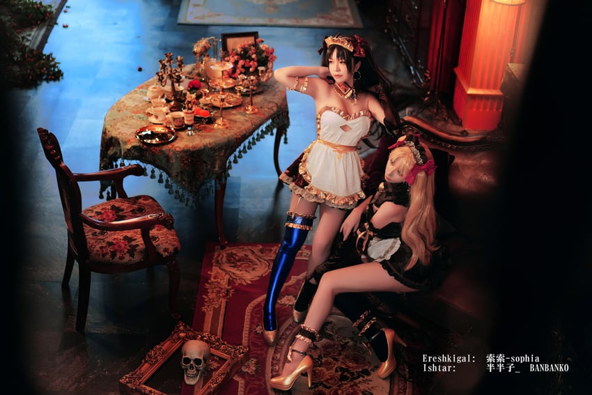 ishtar and ereshkigal (fate and 1 more) by banbanko and sophia_kotokoyo