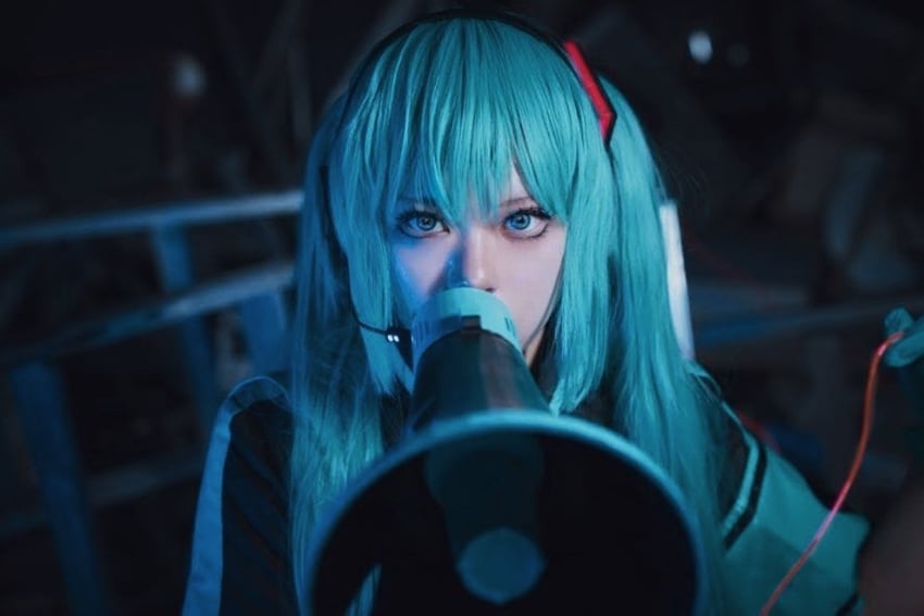 hatsune miku (vocaloid and 1 more) by ahsyokuyoku