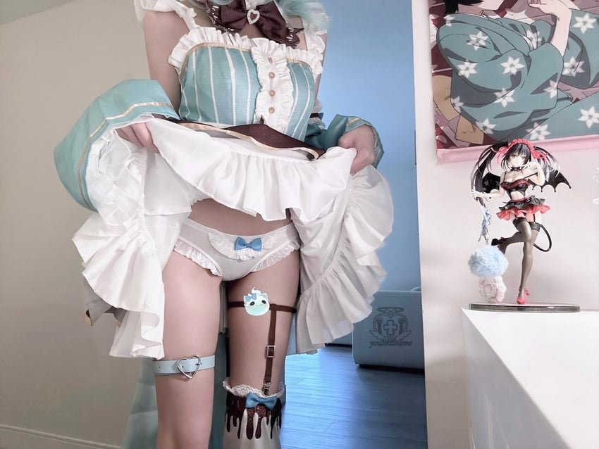 tokisaki kurumi and mint fantome (indie virtual youtuber and 1 more) by enwyu